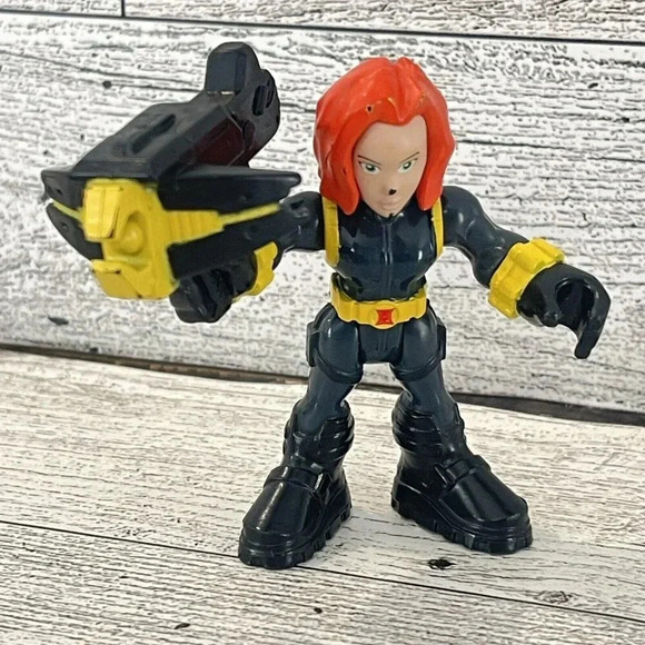 Playskool Marvel Super Hero Adventures BLACK WIDOW figure Avengers - Picture 1 of 9